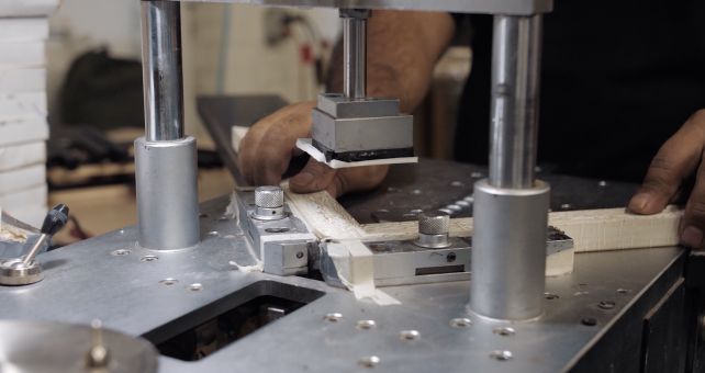 Handcrafting of a frame